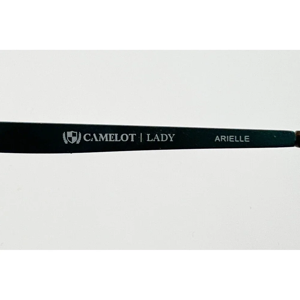 Camelot Lady Eyeglass Frames Women Brown Teal Arielle 52-14-135